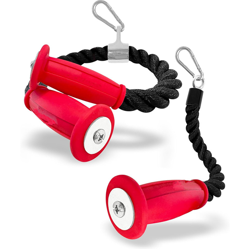 Home Gym Gear - Ergonomic Tricep Ropes Non-Slip Cable Attachment