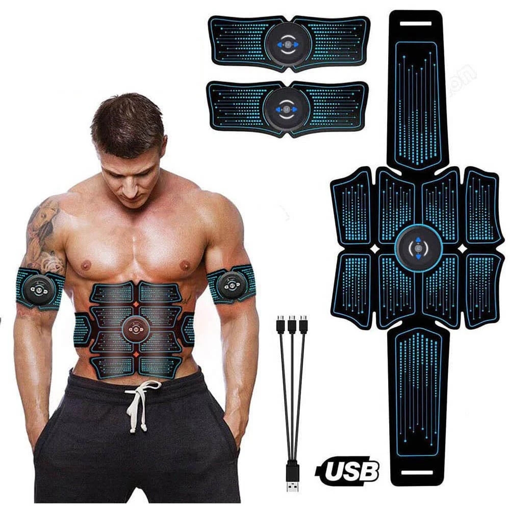 Home Gym Essentials - EMS Abdominal Muscle Stimulator Electric Massager