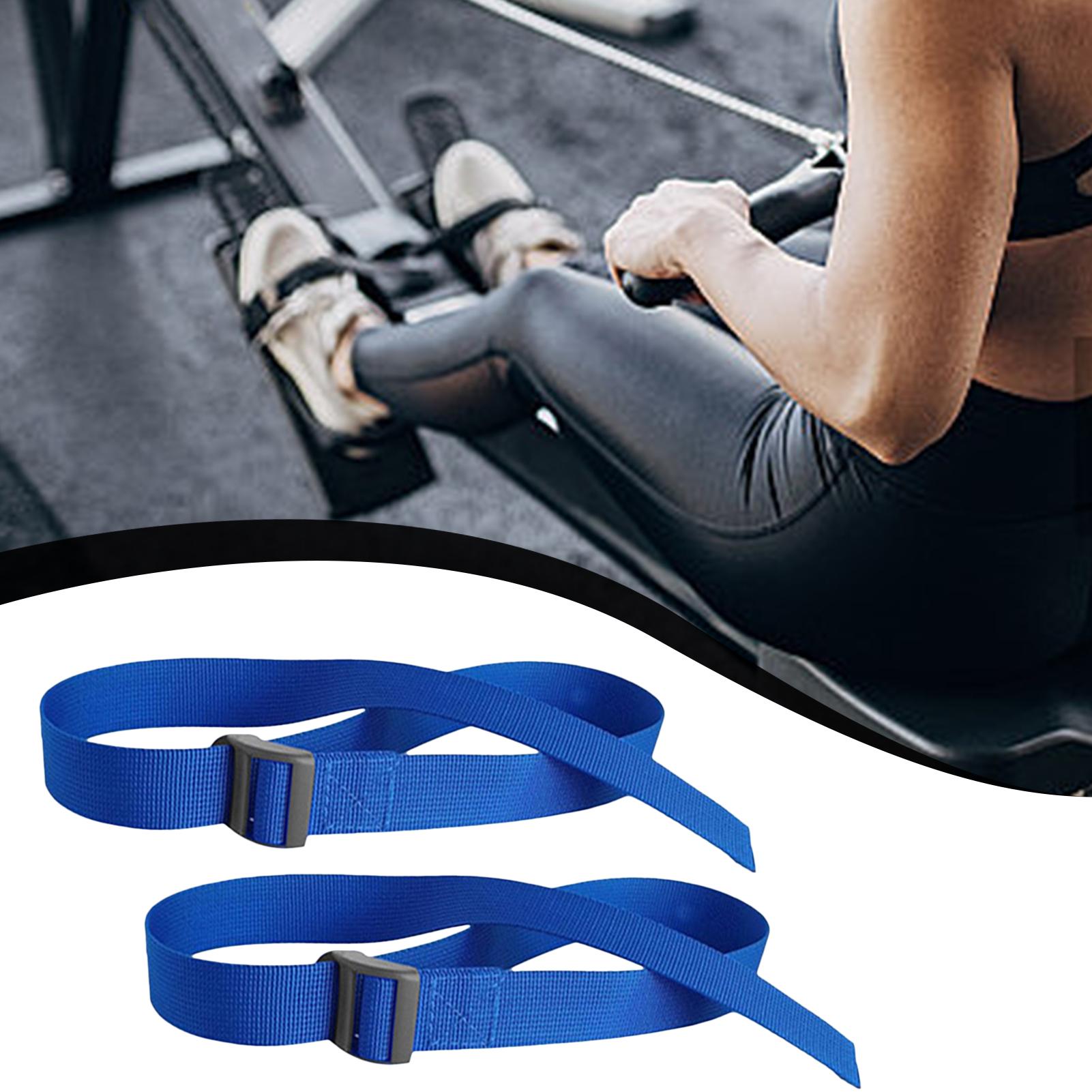 Home Gym Installation - 2Pcs Rowing Machine Feet Straps Leg