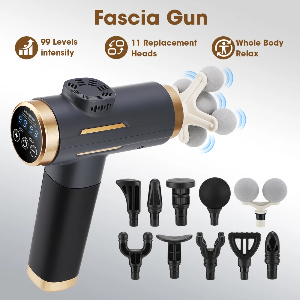 Electric Fascia Gun 24W 99 Gea - Home Gym Gear ulasan dan harga