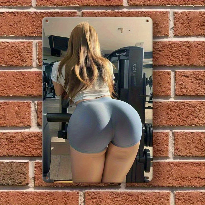 Vintage Butt Metal Wall Art, R - Home Gym Installation ulasan dan harga