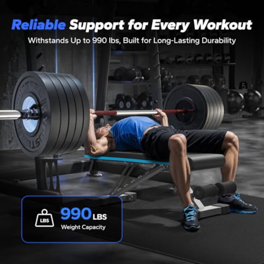 Foldable Weight Bench for Home - Home Gym With Leg Press ulasan dan harga