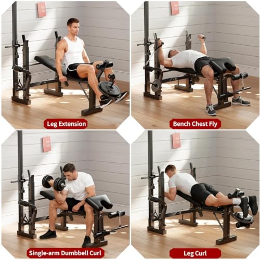 Home Gym Weight Bench Set: Ste - Home Gym With Leg Press ulasan dan harga